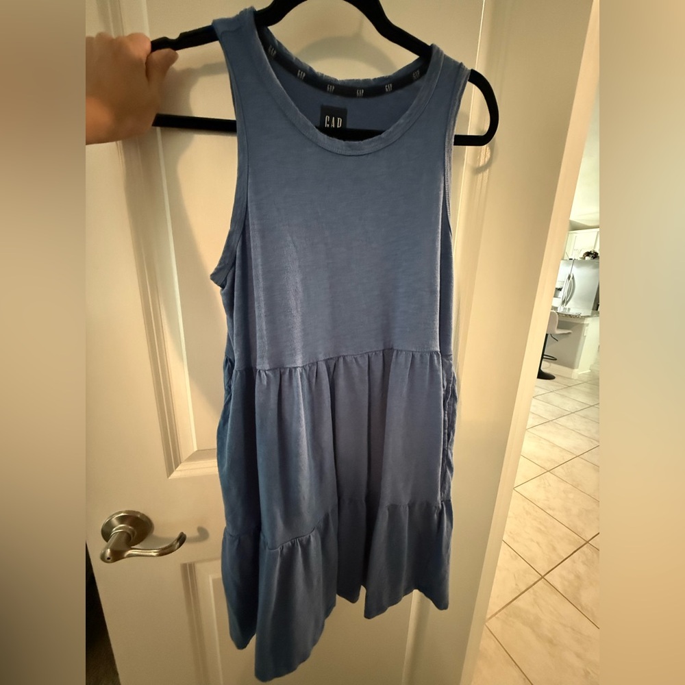 GAP Blue Sleeveless Dress